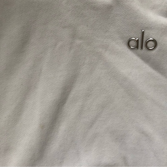 Alo Yoga Accolade Crew Neck Pullover White S - Picture 7 of 15